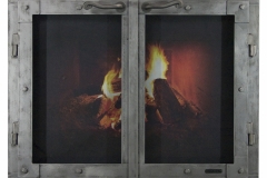 Classic Cabinet Fireplace Door with Old World  Detail