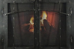 Classic Cabinet Fireplace Door with Craftsman  Detail