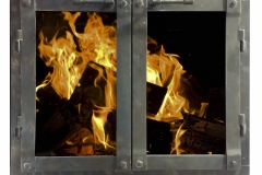 Classic Cabinet Fireplace Door with Saddle Joint  Detail