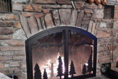 IronhausFireplaceRefaceMountainSceneInRockSurround1