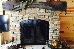 IronhausFireplaceRefaceWhiteRockSurroundDecoratedMantel