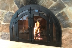 Ironhaus Full Arch Bifold - Old World Design w/ Aspen handles in Burnished Black