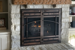 Hand Crafted with Rustica door design, Old World panels and Cottage handles in Distressed Light Copper