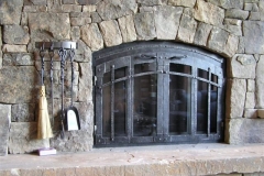 Ironhaus Arched BiFold Door - Rustica Design With Cottage Handles