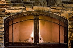 Ironhaus Arched Cabinet Door - Rustica Design With Old World Handles