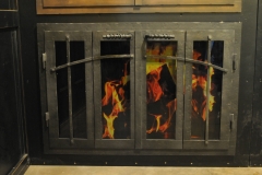 Ironhaus Rectangular BiFold Door - Craftsman Design With Woven Handles
