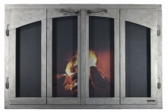 Ironhaus Rectangular BiFold Door In Burnished Pewter - No Design With Cottage Handles