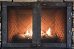 Ironhaus Luxe Cabinet Door - Industrial Iron Design With Cottage Handles